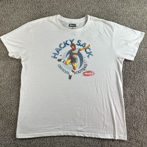 WHAM-O Hackey Sack Shirt Mens Extra Large White Original Footbag Retro Classic